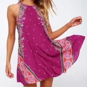 Intimately Free People Darjeeling Paisley Print Mini Dress Size S
